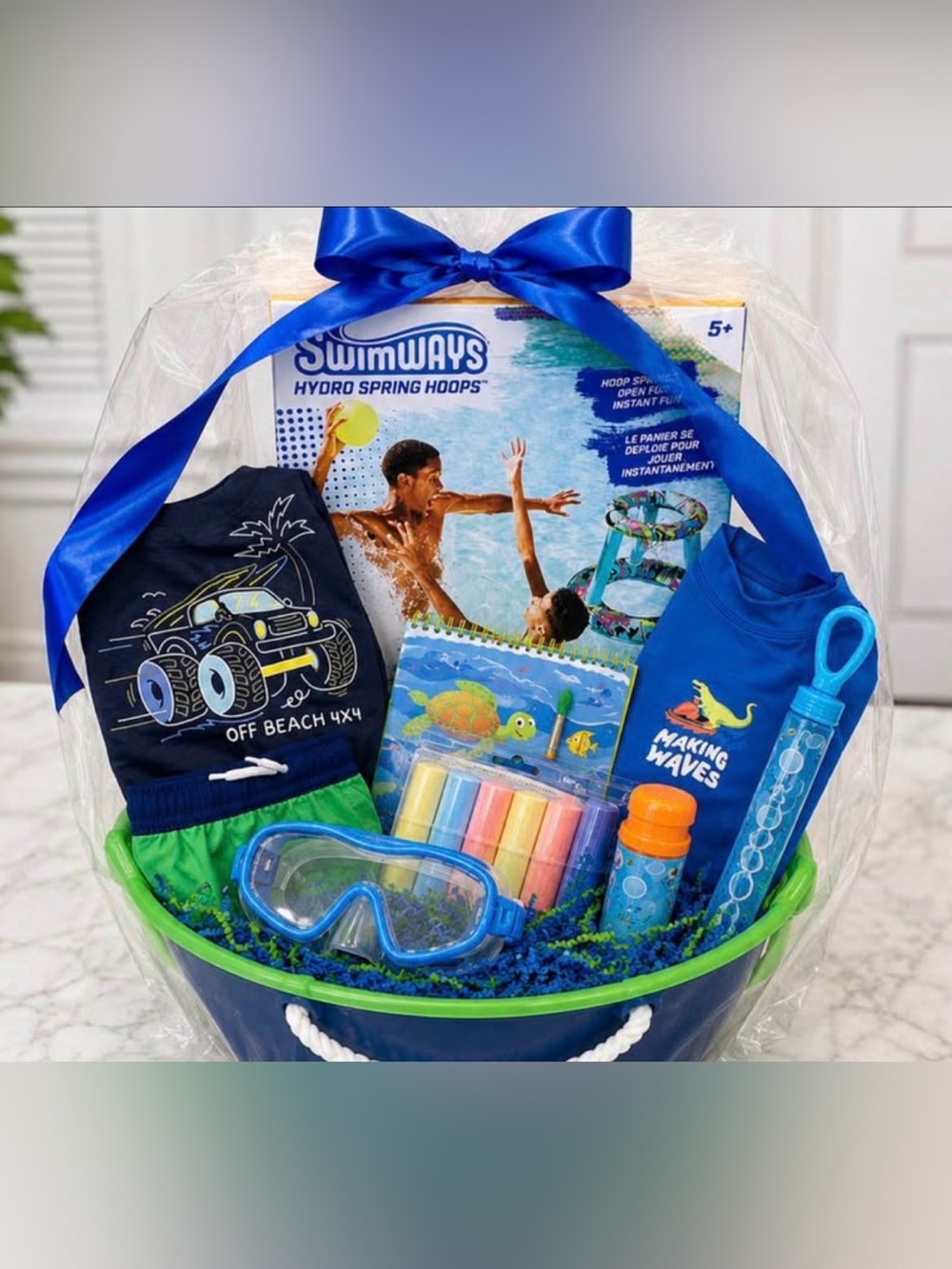 Boys Summer Swim & Beach Gift Bundle (2T) | Pool & Beach Essentials | Gift Ready